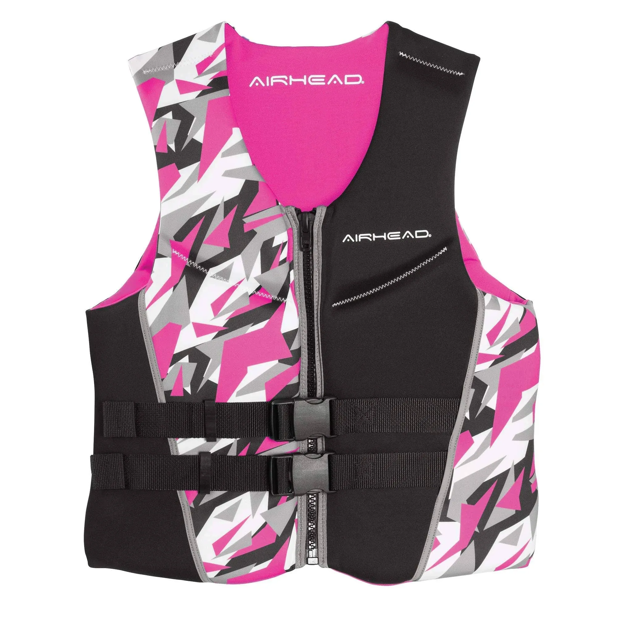 Kwik Tek 15003-07-B-PI Airhead Camo Cool Women&#039;S Kwik-Dry Neolite Vest, Pink