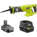 Ryobi 18-Volt Cordless Reciprocating Saw Kit with Battery and Charger (No Retail Packaging, Bulk Packaged)