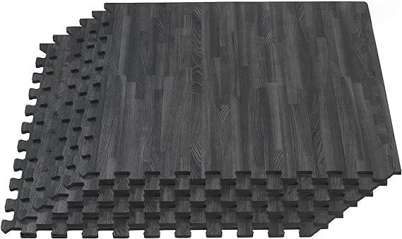 2' x 2' x 3/8" Forest Floor Wood Grain Foam Mats | We Sell Mats Carbon