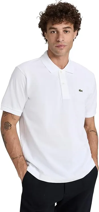 Lacoste Men's Short Sleeved Ribbed Collar Shirt