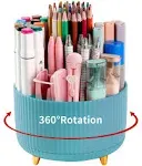 Desk Pencil Pen Holder, 5 Slots 360°Degre<wbr/>e Rotating Pencil Pen Organizers f