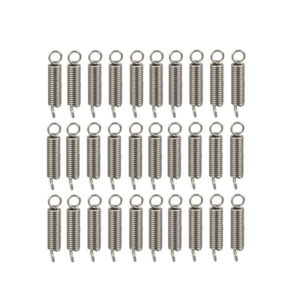 uxcell Extended Tension Spring Wire Diameter 0.012&#034;, OD 0.08&#034;, Free Length 0.3