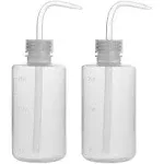 stonylab Chemical Wash Bottle, 2-Pack Plastic Safety Lab Squeeze Wash Bottle, LDPE with Narrow Mouth, 250 ml (8 oz)/2 Bottle