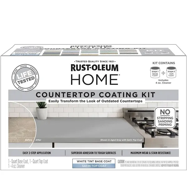 Rust- Oleum Home Satin White Base Countertop Paint Kit