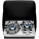 RV Stove Propane Camplux Stainless Steel RV Cooktop Stove Built-In 2 Burner P...