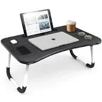 Nestl Portable Laptop Bed Tray Table,Foldable Reading Desk for Floor or Bed