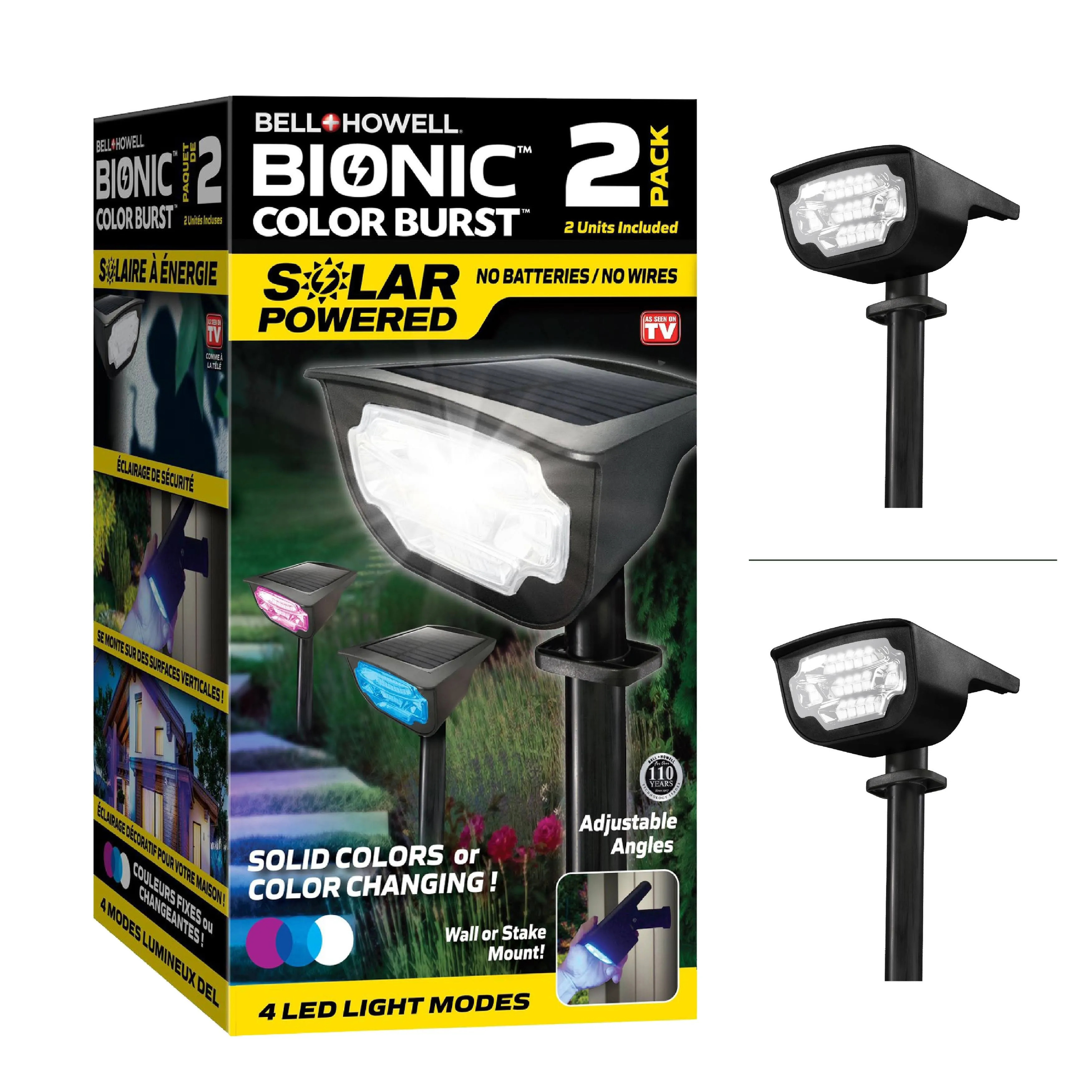 Bell+Howell Bionic Color Burst 2 Pack Solar Lights