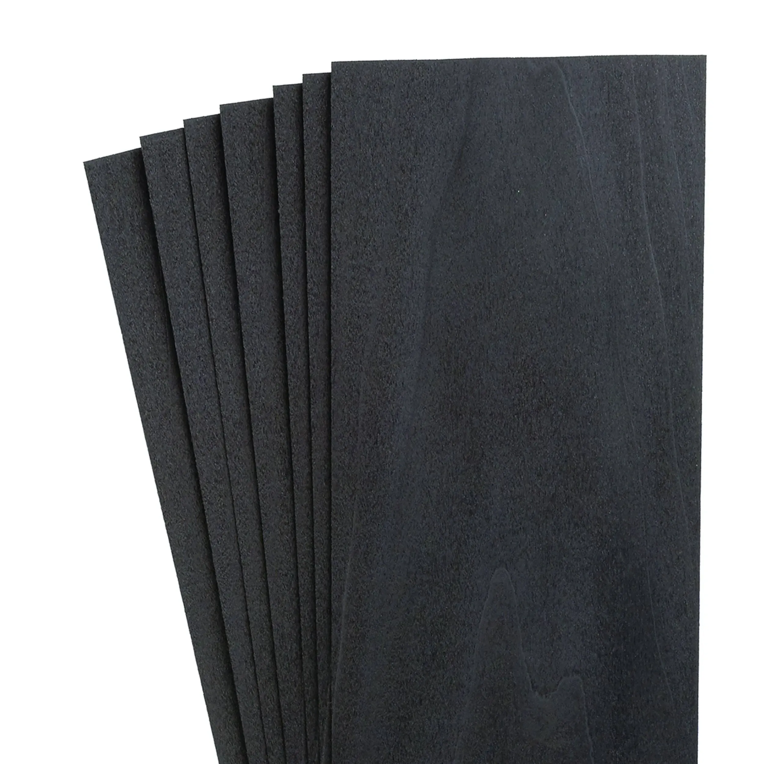 Dyed Wood Veneer Pack - 4-1/2" to 7-1/2" Width - Black - 6 Square Feet