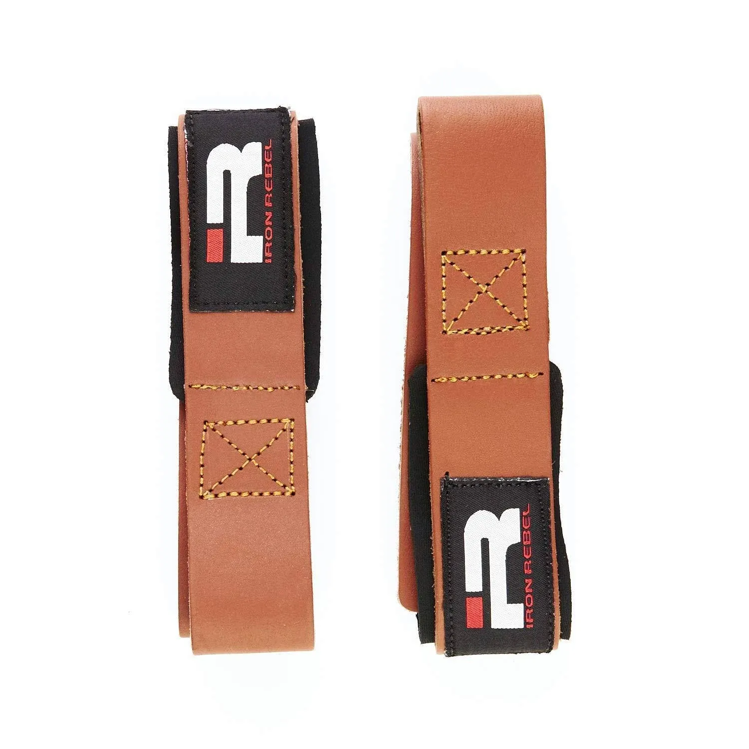 Iron Rebel Weightlifting Straps for Men and Women - Strong Leather Padded Workout ...