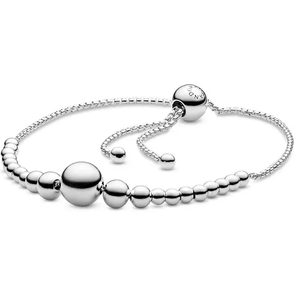 PANDORA Women's 597749 Beaded Bracelet In Sterling Silver (25Cm)