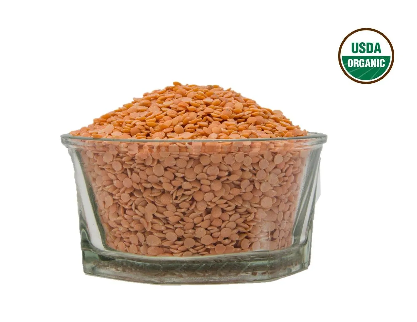 Aiva Organic Masoor Dal Lentil Split - USDA Certified 4 lb