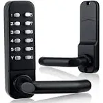 CODACE Mechanical Keyless Entry Door Lock with Keypad Door Knob