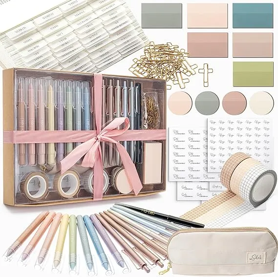 Mr. Pen Bible Journaling Set - Selah Collection, Highlighters, Pens, Markers, Tape, Tabs - No Bleed, Christmas Gift