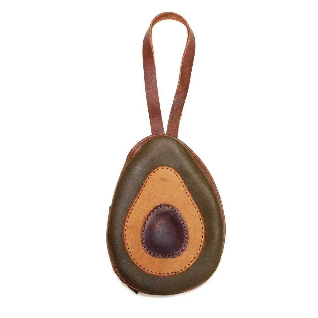 , Leather Avocado Purse Case Bag, Card &amp; Money Organizer, Coin Pouch Cute Gif...