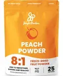 Jungle Powders Peach Powder 3.5oz, Powdered Freeze Dried Peaches