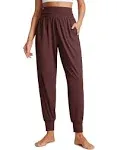 CRZ YOGA Fold Over Yoga Jogger Pants for Women High Waisted Comfy Loose Lounge Harem Pants Sweatpants with Pockets