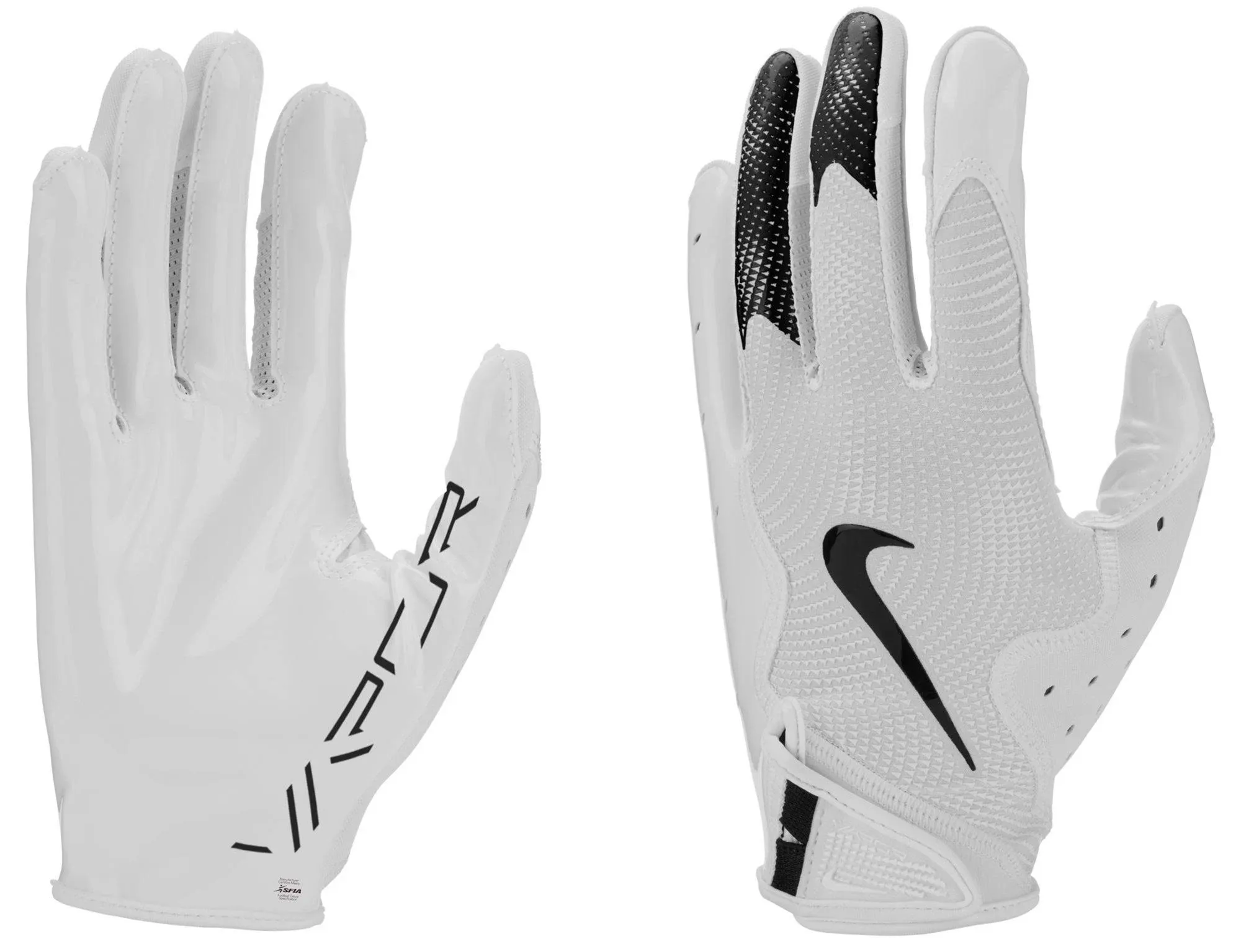 Nike Vapor Jet 8.0 Adult Football Gloves - White/Black / S