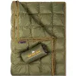 Double Puffy Camping Blanket - Extra Puffy, Packable, Lightweight and Warm 