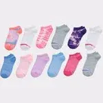 Hanes Girls Fashion Ankle Socks, Patterned Soft Socks, 12-Pack