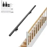 VEVOR Handrail Stair Railing 4 ft Wall Mount Handrails for Indoor Stairs ...