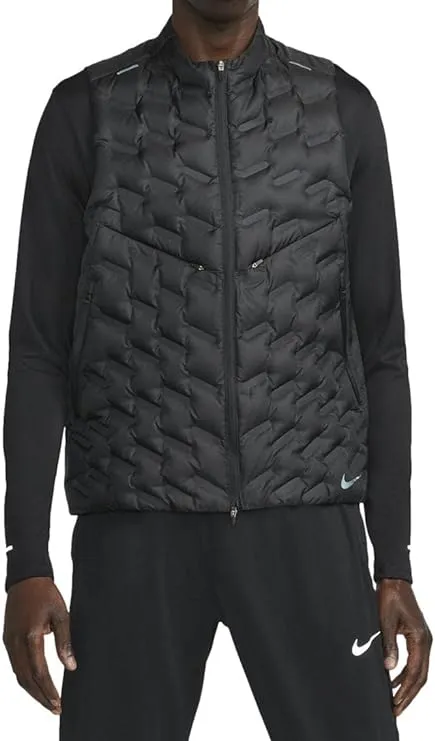 Nike Men's Therma-FIT ADV Repel Down-Fill Running Vest, Medium, Black