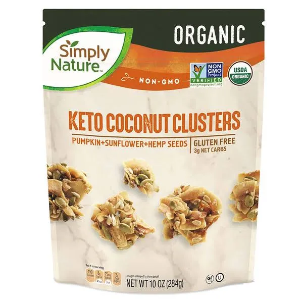 Simply Nature Organic Keto Super Seed Coconut Clusters