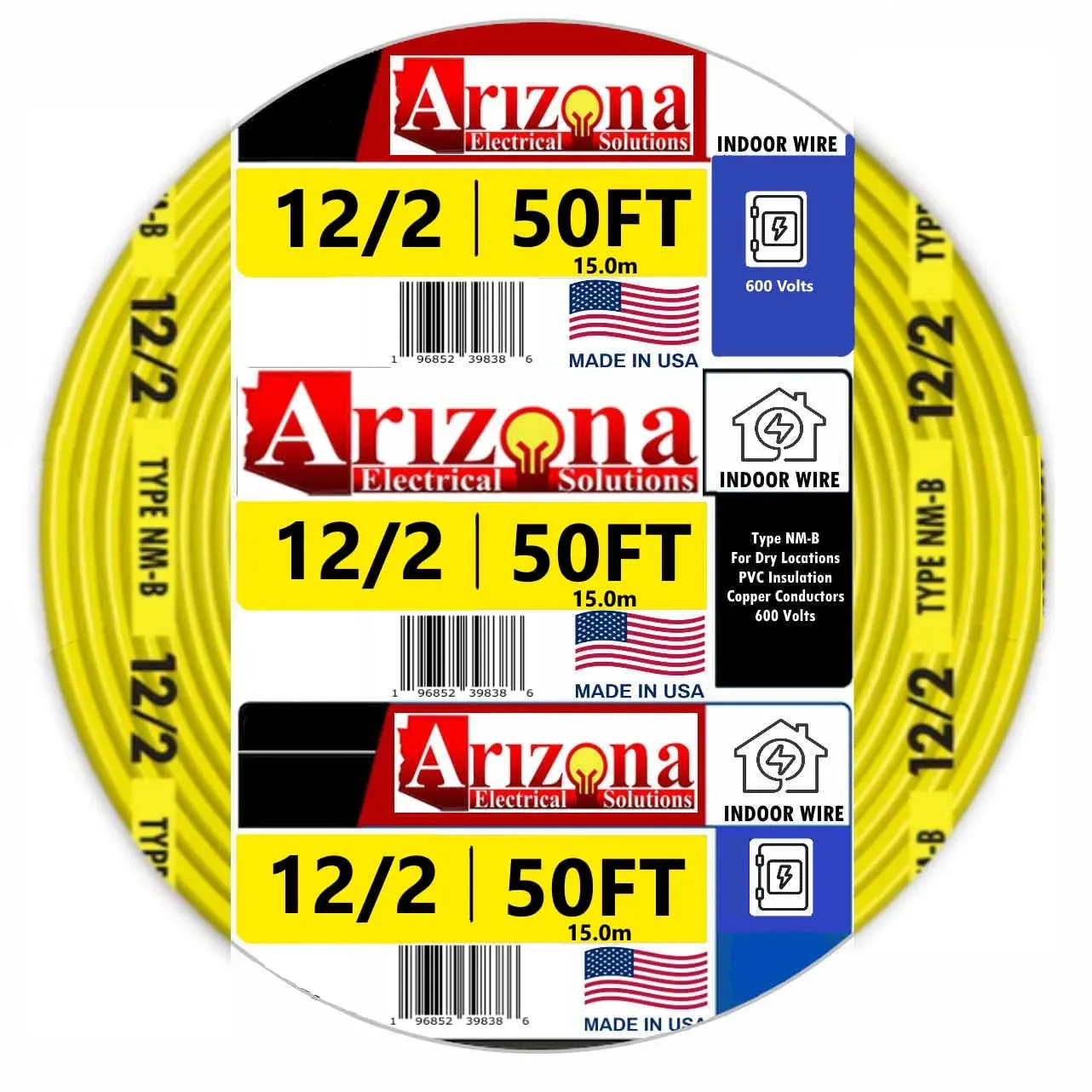 12/2 (50 Feet) NM-B Electrical Wire for Sale