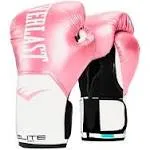 Everlast Elite Pro Style Training Gloves, Pink/White, 8 oz