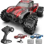 GUOKAI Upgraded Remote Control Car for Boys, 1:18 Scale Fast RC Cars All Terrain,High Speed 25mph Rock Crawler RC Truck 4x4 Off Road Waterproof 2.4