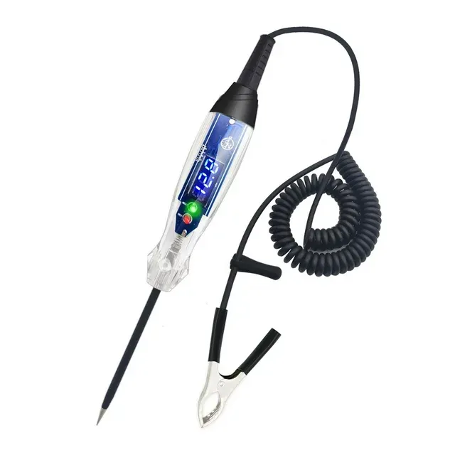 AWBLIN Automotive Test Light 3-60v DC Digital LED Circuit Tester, Heavy Duty Light Tester with Voltmeter, Auto Bidirectional Voltage Tester Electric