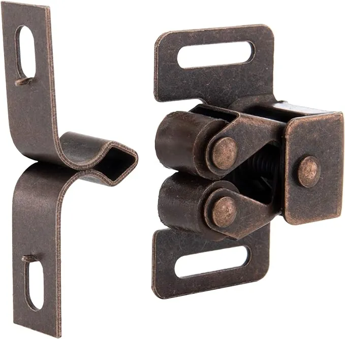 RV Cabinet and Drawer Latch Rubbed Bronze Finish Roller Style Cupboard Catch