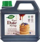 Heaven & Earth 100% Organic Date Syrup, Silan (3.3 lb) 52.8oz | 1 Ingredient | All Natural Honey Alternative | Low Glycemic Index | Great Sugar Replacement | Organic Date Honey | Bulk Size | Kosher - Including Passover