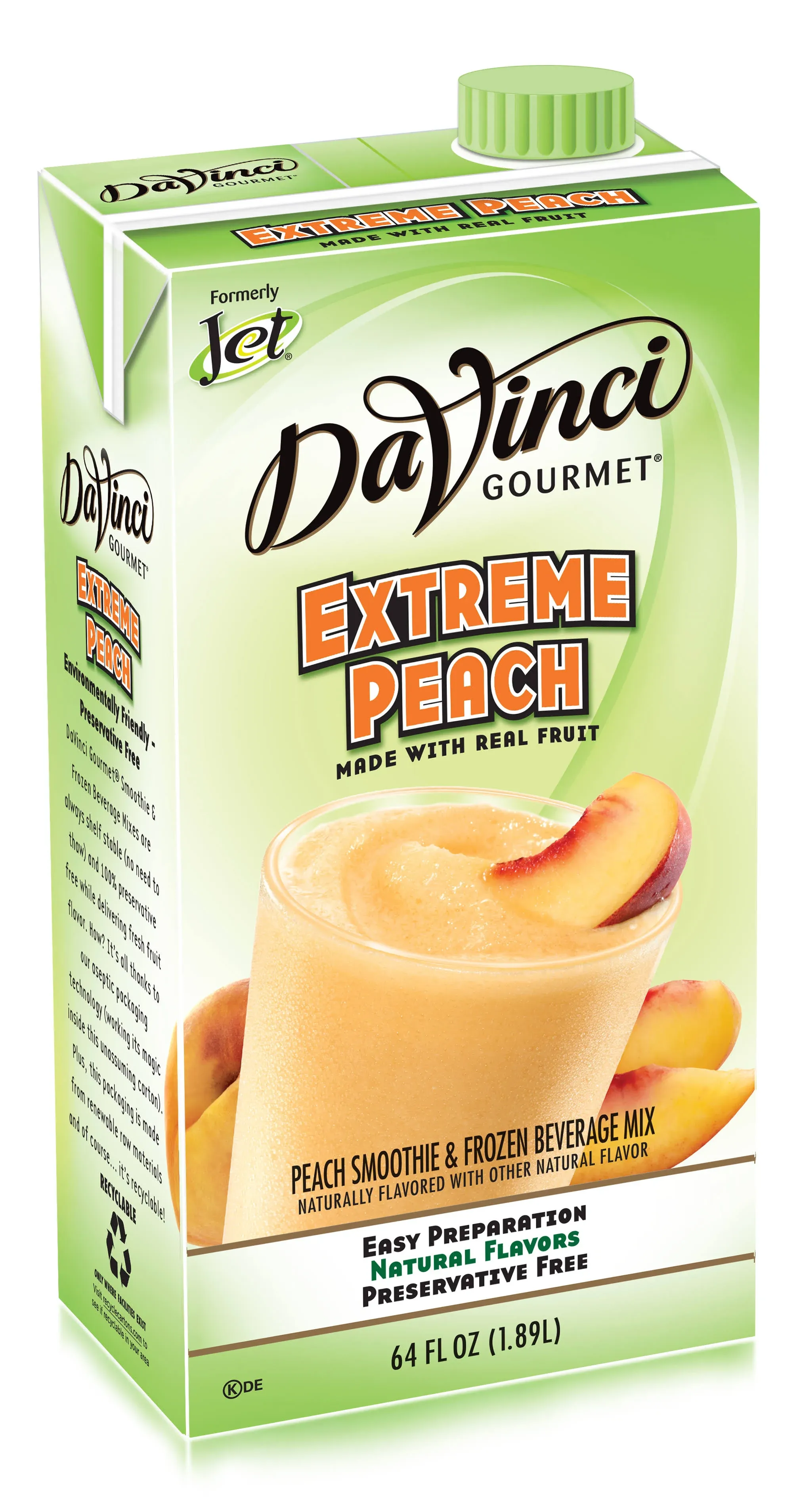 DaVinci Gourmet Extreme Peach Smoothie, 64 Fluid Ounce (Pack of 6)