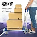 Push Cart Dolly by Wellmax | Functional Moving Platform + Hand Truck | Foldable