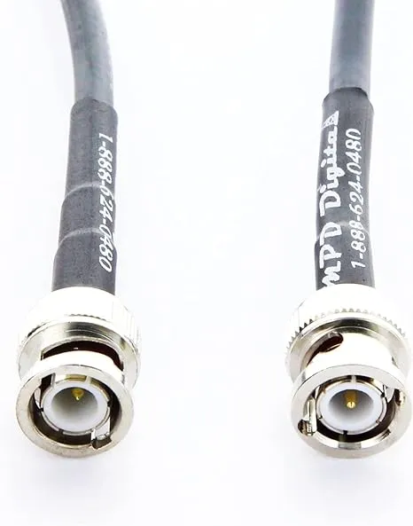 MPD Digital I RG8X Coaxial Cable I BNC Male to BNC Male Connectors I Low Loss RF Coax I CB, Ham Radio, Transmitters, Antenna I 1.5 FT