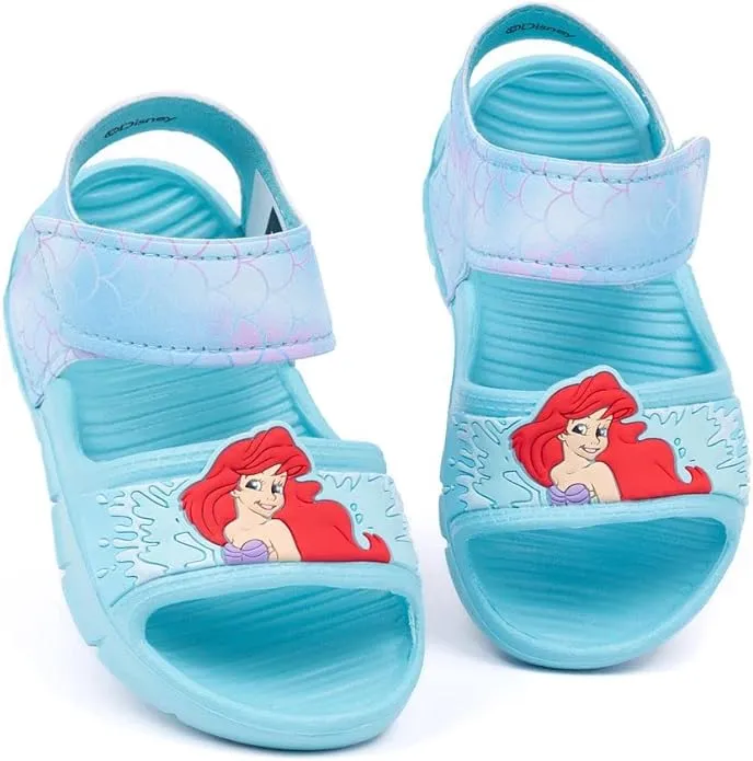 Disney Girls Sandals Green Ariel 10 UK Child