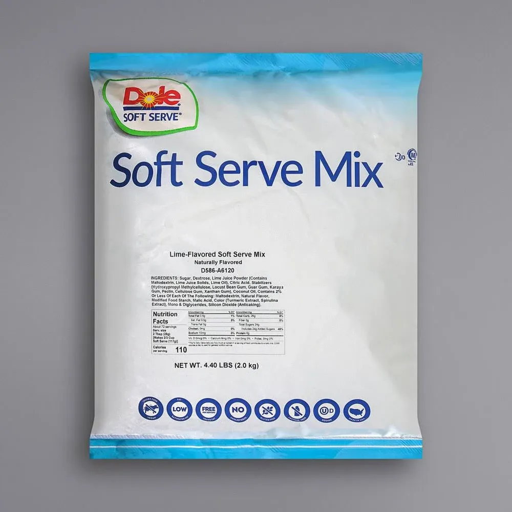 Dole Soft Serve Lime 4.4lbs (Case of 4)