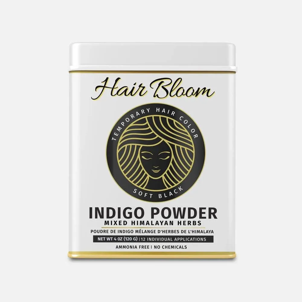 Pride of India - Herbal Indigo Hair Powder w/ Mixed Himalayan Herbs - Soft Black ...