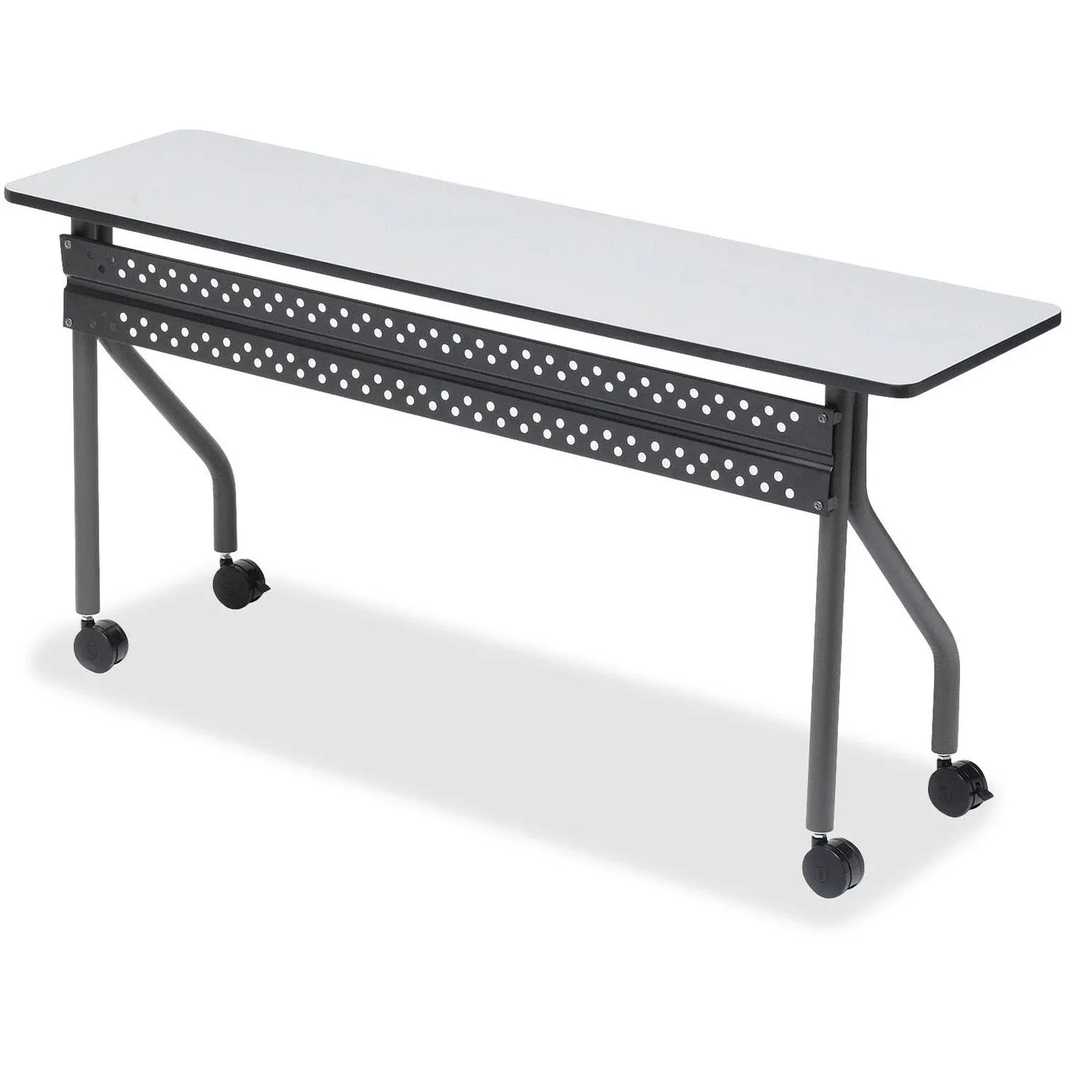 Iceberg OfficeWorks Mobile Training Table, Rectangular, 72w x 18d x 29h, Gray/Charcoal (68067)