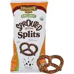 Unique Snacks Sprouted Splits Pretzels, Sprouted Pretzels, Delicious Homestyle Baked Snack Bag, ou Kosher, and Non-GMO Food, No Artificial Flavor, 8