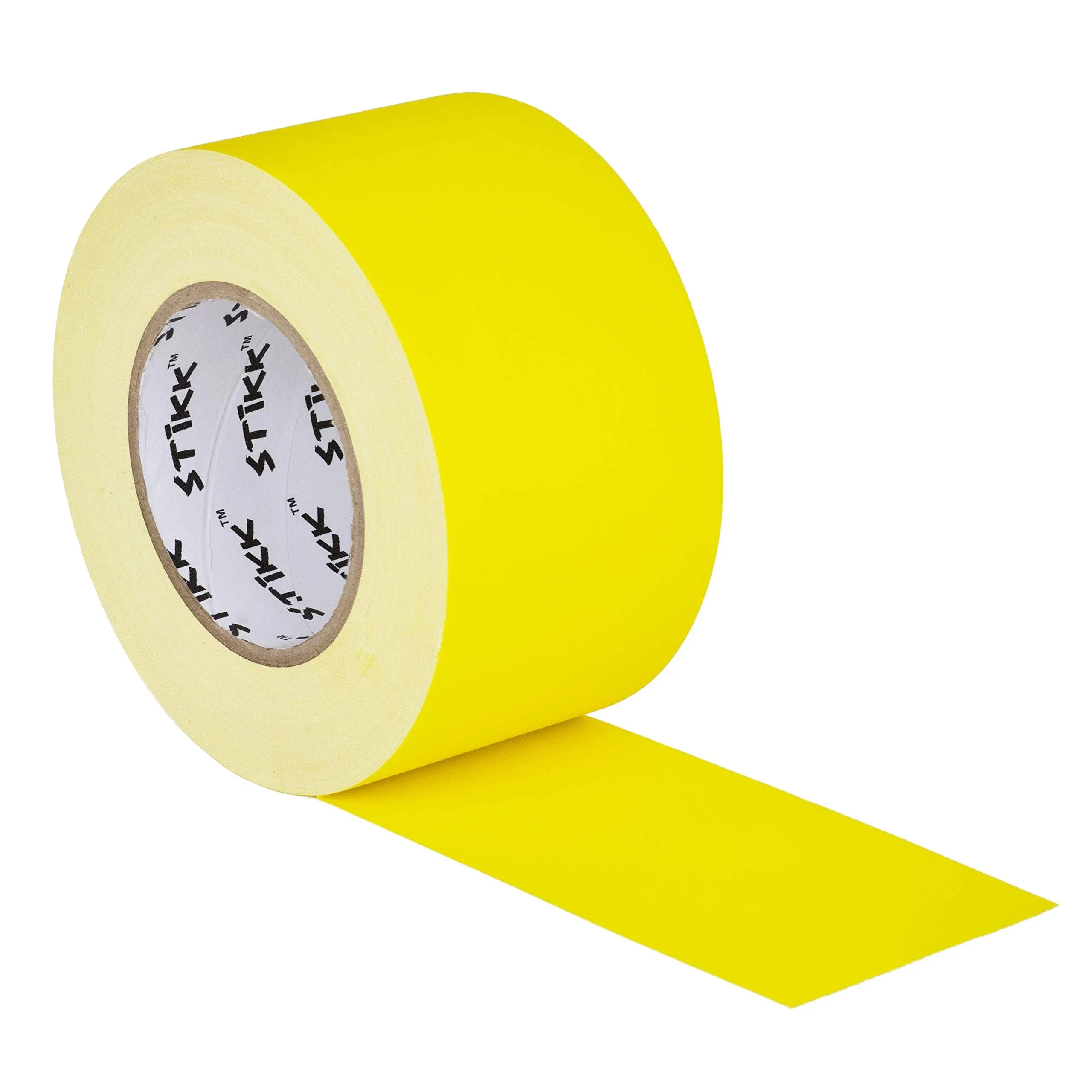 STIKK Gaffer Tape - Yellow Gaffers Tape - 3 inch x 60 Yards - Pro Gaff Tape for Staging Work - Grafting Tape for Filming, Photography, Radio - Effective Heavy-Duty Water Resistant Gaff Tape