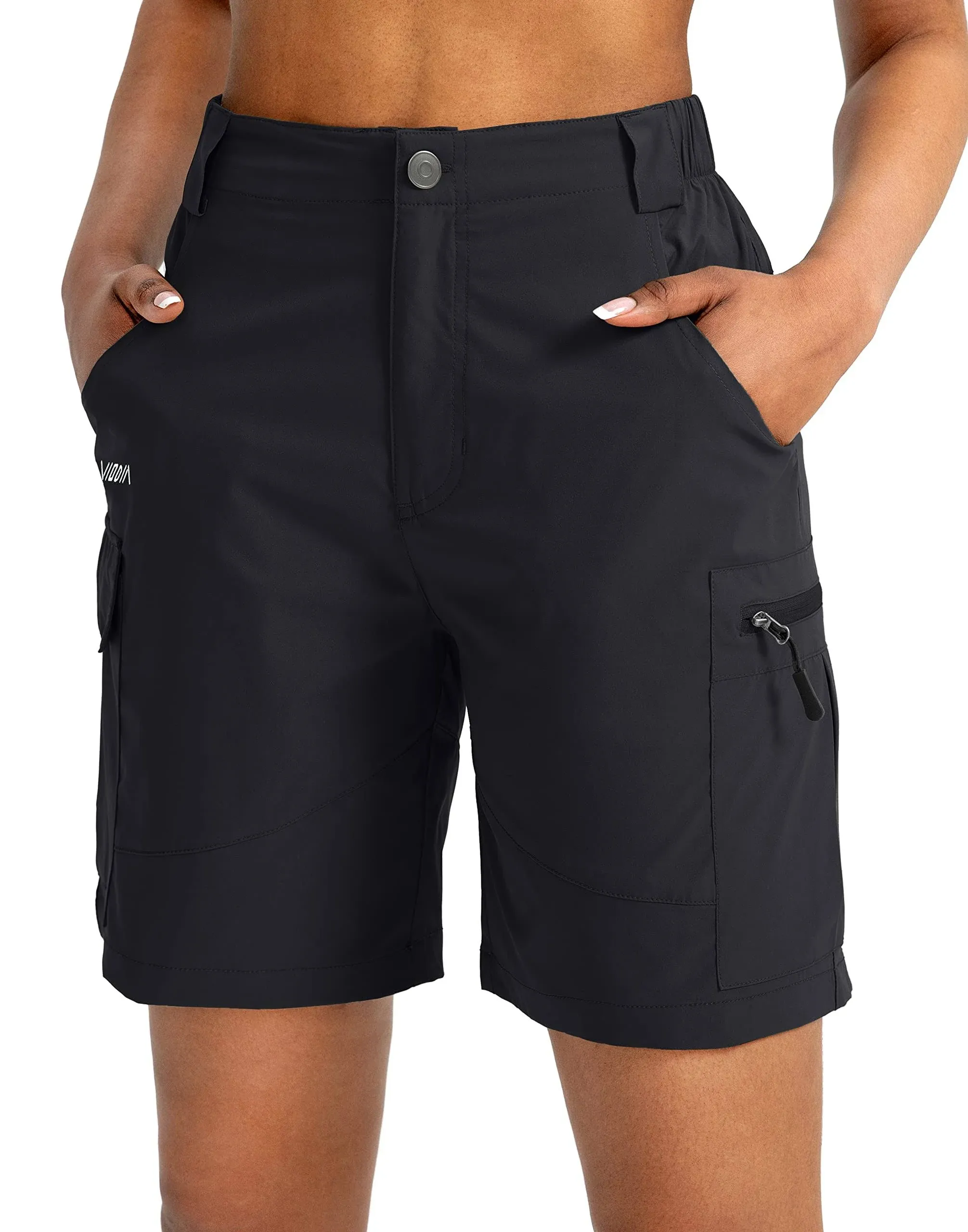 Viodia Women's 7" Hiking Cargo Shorts with Pockets Quick Dry Lightweight Shorts for Women Golf Casual Summer Shorts