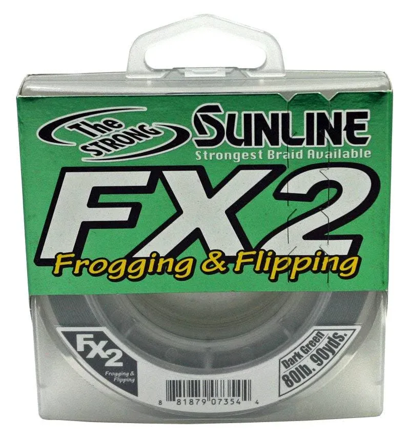 Sunline FX2 Braided Line Dark Green 600 Yard / 60 lb