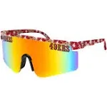 San Francisco 49ers NFL Floral Large Frame Sunglasses