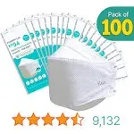 [20Packs] KF-94 - Face Protective Mask for Adult (White) [Made in Korea] [20 Individually Packaged] KN FLAX Premium KF-94 Certified Face Safety White Dust Mask for Adult [English Packing]