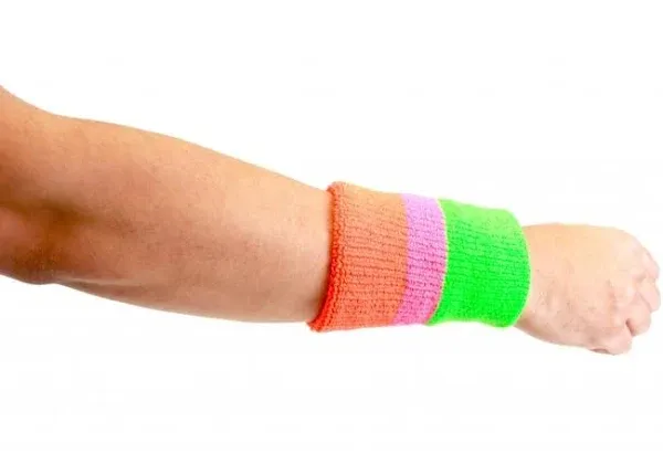 Wrestler The Ultimate Warrior 3-Stripe Wristband Set (Includes 2 Wrisbands)