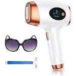 Aopvui At-Home IPL Hair Removal for Women and Men, Permanent Laser Hair Removal 999900 Flashes for Facial Legs Arms Whole Body Treatment