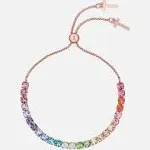 Ted Baker Melrah: Icon Silver-Tone Crystal Slider Bracelet