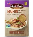 Annie Chun's Brown Rice Noodles, Maifun | Vegan, 8-oz (Pack of 6) | Whole Grain | Gluten-Free Alternative to Angel Hair Pasta (43713-60947)