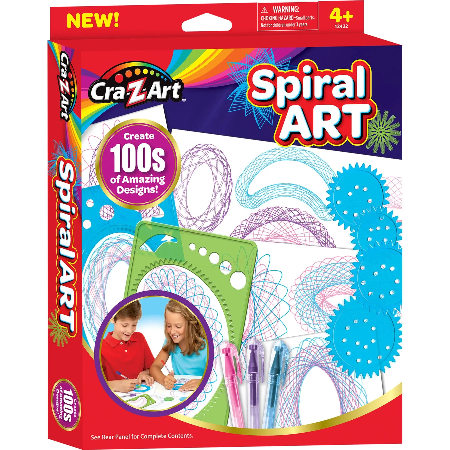 Cra-Z-art Spiral Art Create Colorful Spiral Designs and Color Kids Fun Activity